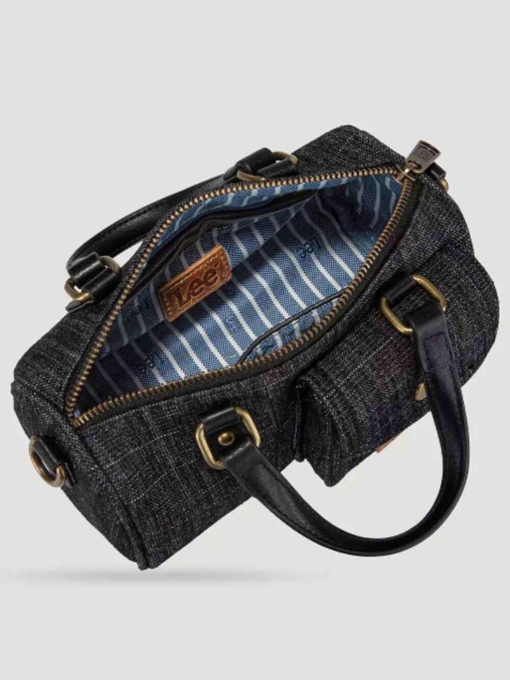 Lee Women's Small Black Denim Barrel Bag - Picture 3 of 5